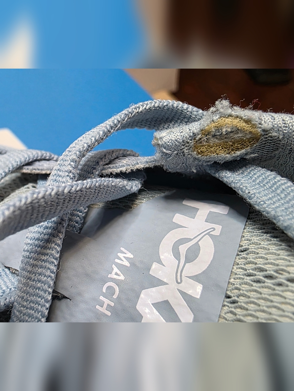 Hoka One One Mach 4 Light Blue Women Athletic Running Shoes W9.5B Original Box - Picture 10 of 14